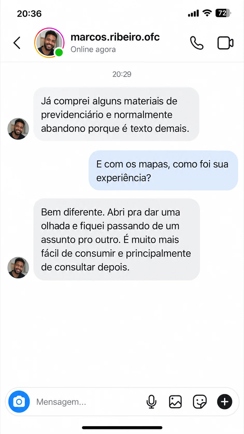 Depoimento 9 de profissional sobre os mapas mentais previdenciários